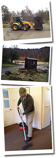 Spring Cleaning with a dusting of deer feeding??!